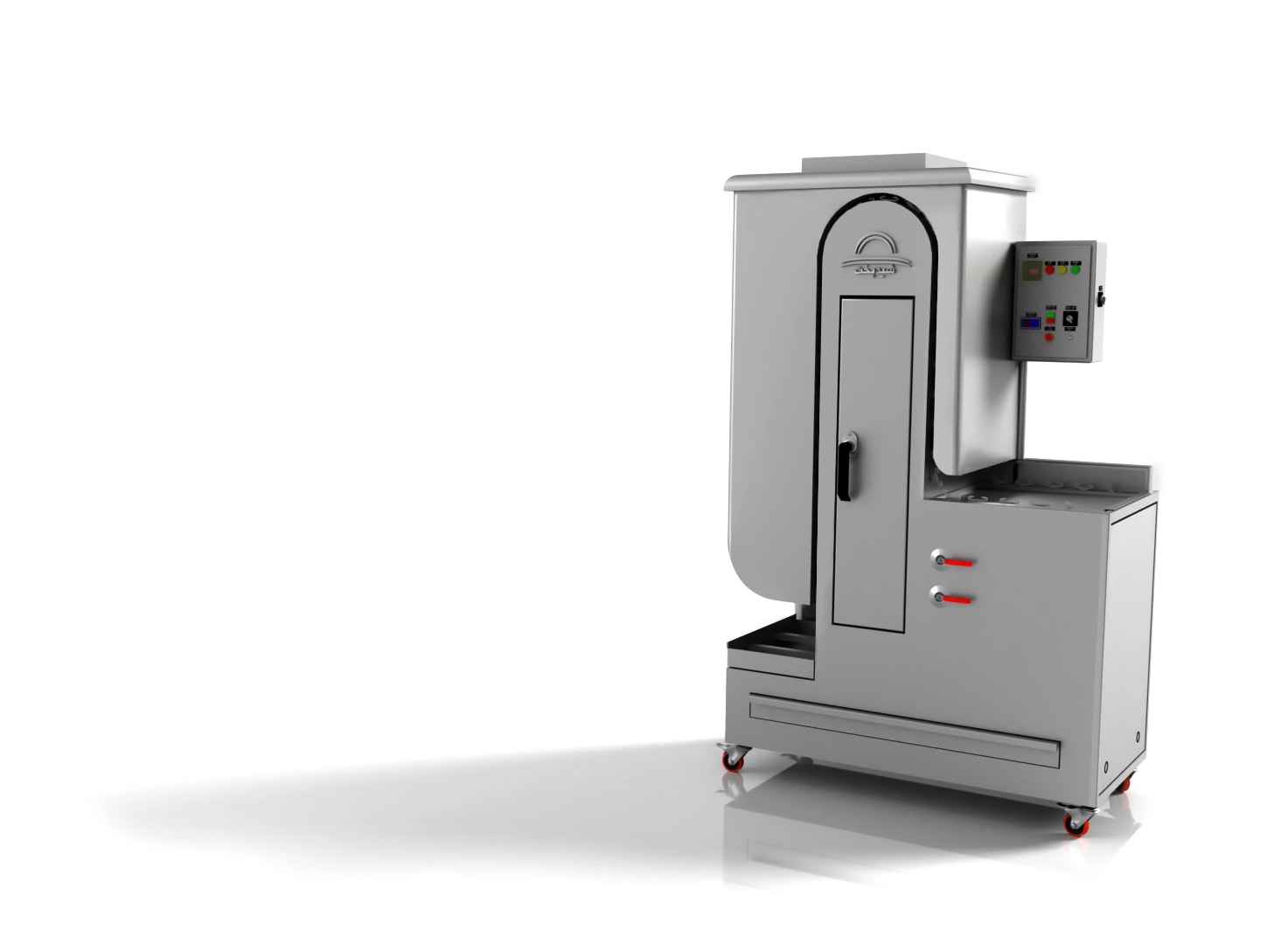 Wide Yaghot automatic radiant kebab cooker with 400-skewer-per-hour capacity for 53 cm kebabs